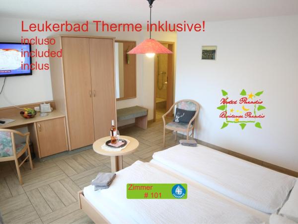 Hotel Paradis-Leukerbad-Therme : photo 3 de la chambre chambre double supérieure