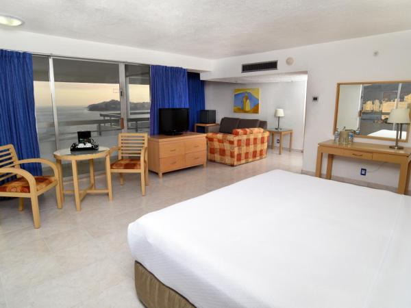 HS HOTSSON Hotel Acapulco : photo 8 de la chambre chambre lit king-size - vue sur mer