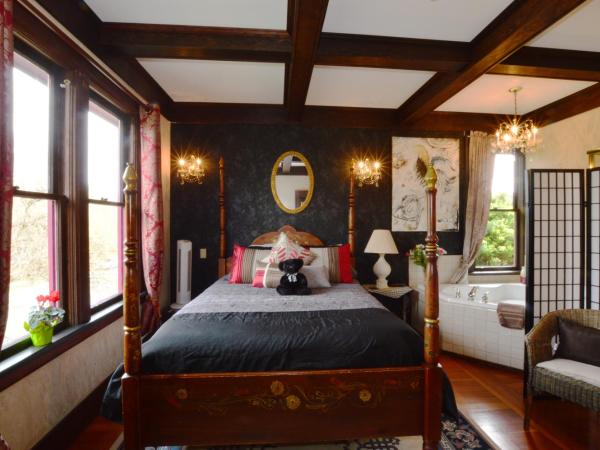 Marketa's Bed and Breakfast : photo 3 de la chambre chambre lit queen-size avec baignoire spa