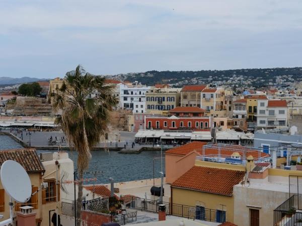Fivos Pension : photo 9 de la chambre studio avec balcon privé - vue sur mer