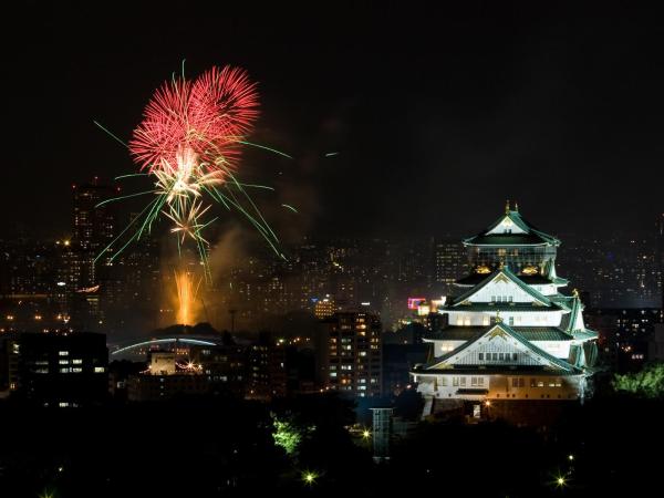 KKR Hotel Osaka : photo 5 de la chambre chambre lits jumeaux avec lit d'appoint – vue sur château – non-fumeurs