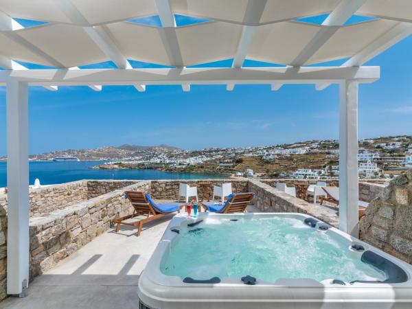 Cape Mykonos : photo 2 de la chambre résidence avec bain à remous - vue sur mer