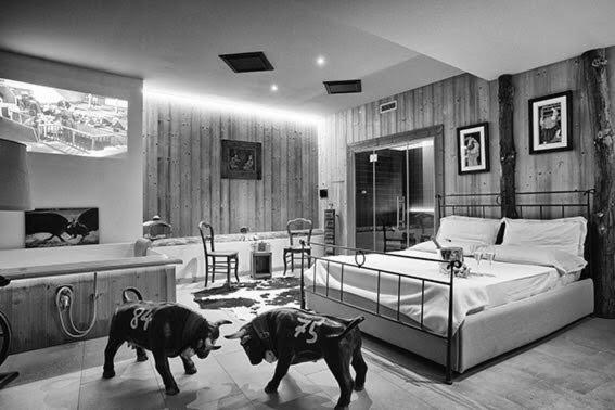 Les Plaisirs d'Antan : photo 4 de la chambre suite de luxe avec forfait spa - sous-sol