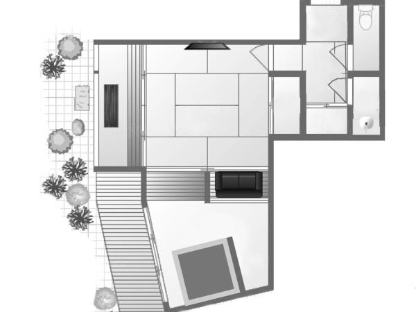 Kyoto Nanzenji Ryokan Yachiyo : photo 2 de la chambre suite junior avec vue sur jardin et bain en plein air