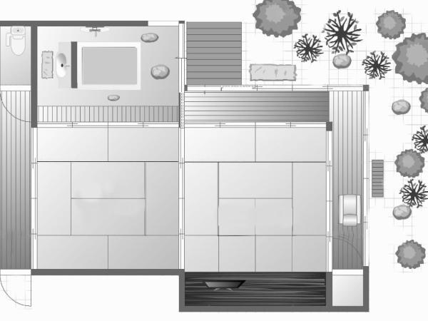 Kyoto Nanzenji Ryokan Yachiyo : photo 2 de la chambre suite de style japonais avec vue sur jardin et bain en plein air