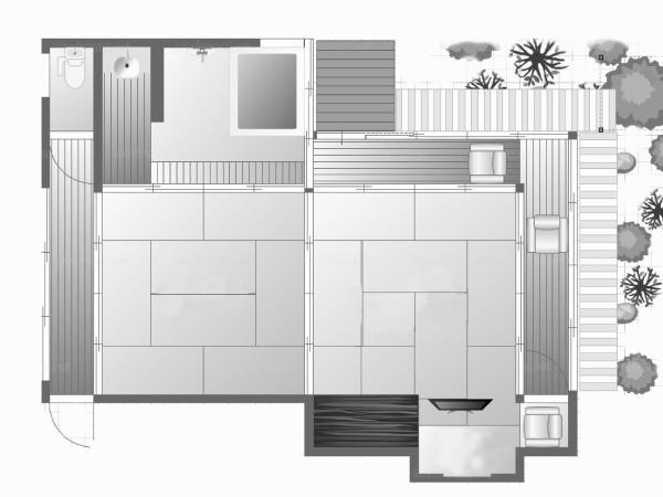 Kyoto Nanzenji Ryokan Yachiyo : photo 2 de la chambre suite familiale avec balcon, vue sur jardin et bain en plein air
