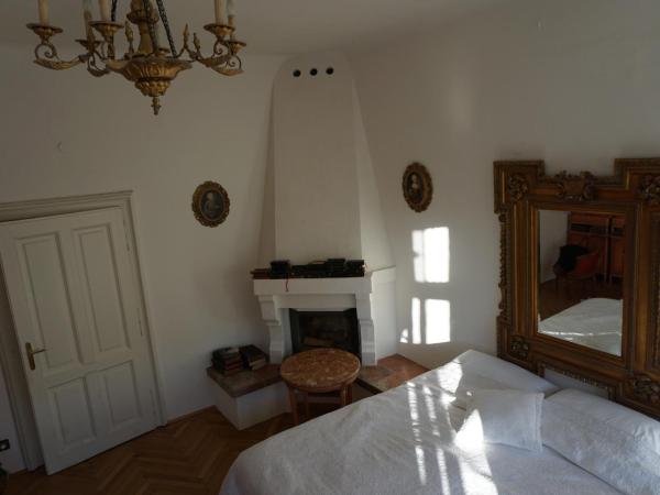 Sarah's Altstadt Oase Salzburg : photo 4 de la chambre grande chambre double avec salle de bains séparée - vue sur rivière