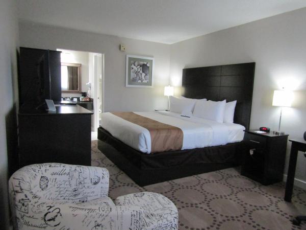 Quality Inn & Suites Kissimmee by The Lake : photo 8 de la chambre chambre lit king-size - vue sur lac - non-fumeurs