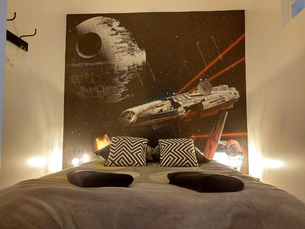 Appartement Cinéma vidéo-projecteur et garage 2