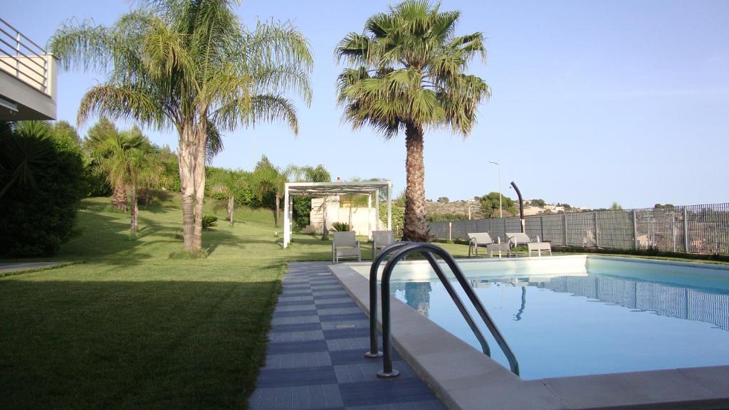 appartamento in villa con piscina