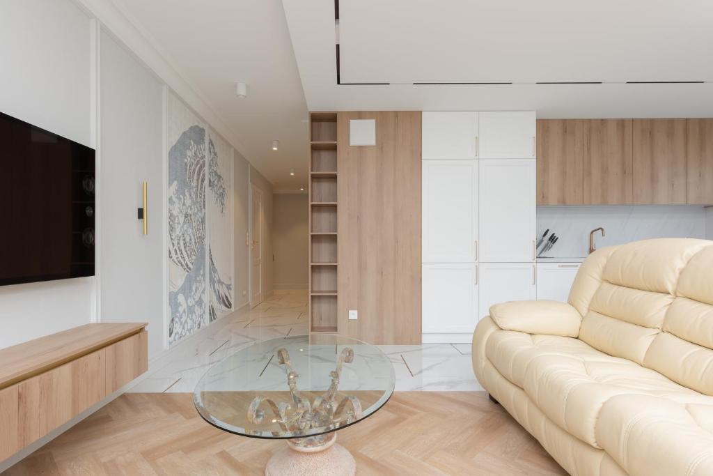 Moderna Central Luxury Apartment with Parking in Gdynia by Noclegi Renters 8