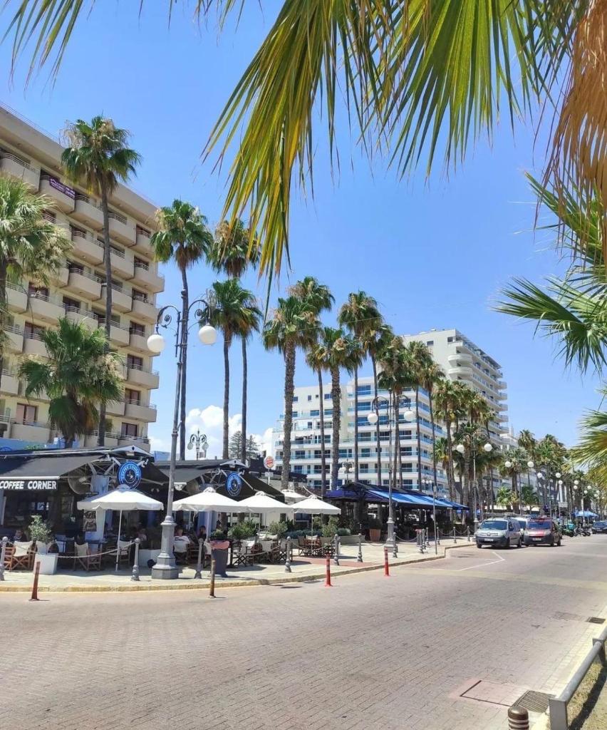 Extremely comfy apt with spacious private terrace 10min walk to the beach & in Town 6