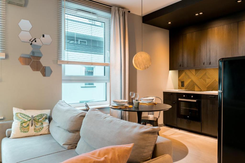 Dwupoziomowy Apartament N23 Centrum PARKING GRATIS Klimatyzacja Piotrkowska i Dworzec Fabryczna 500m 4