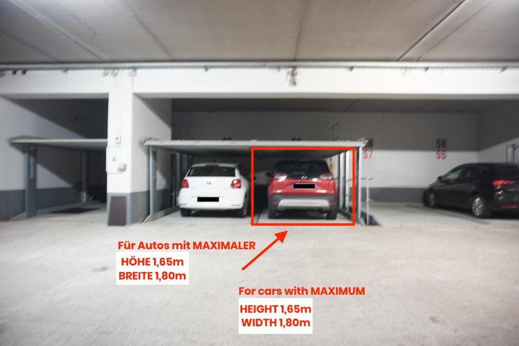 NEU modernes Apartment in Top Lage, free Parking max 1,65m Höhe und 1,8m Breite 4