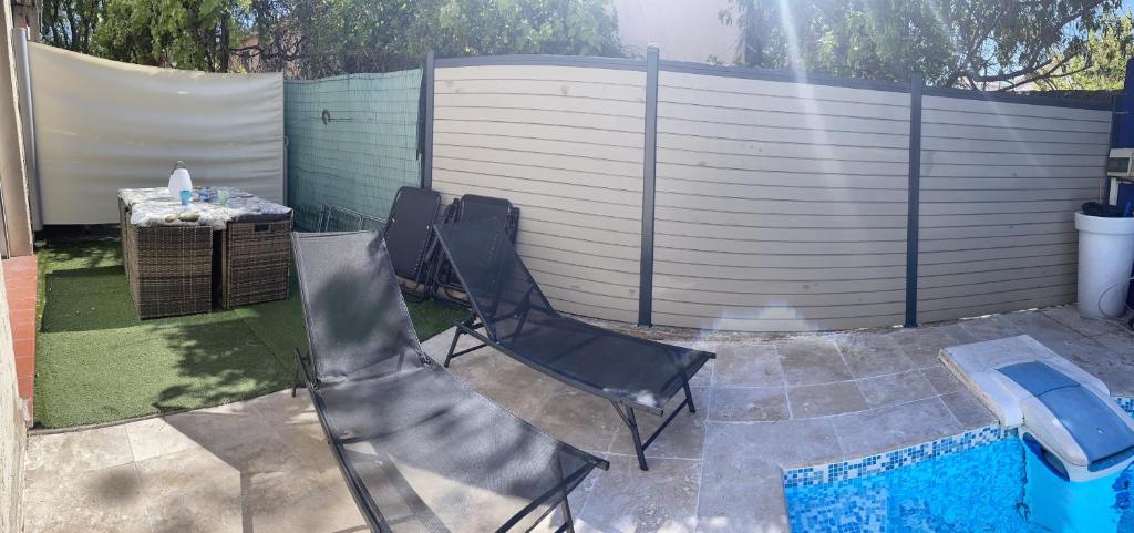 Appart Piscine Privée 80M2 7mn vélodrome et Métro 7