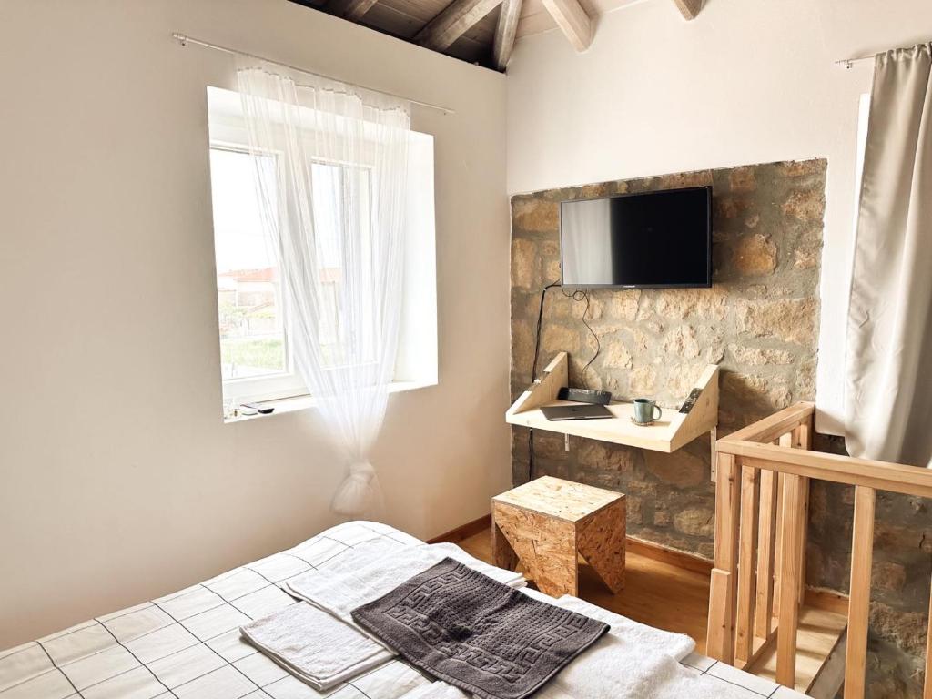 Surf-themed stone house at Kalliopi 5