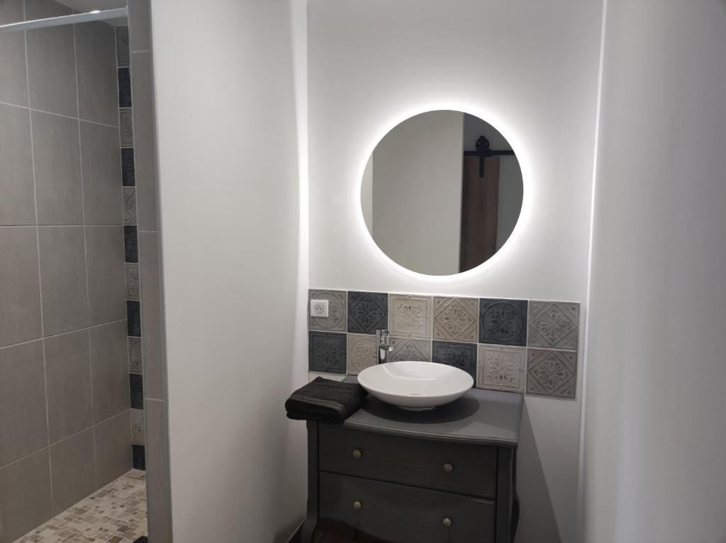 Salle de bains dans l'établissement Gîte le domaine de Dolly
