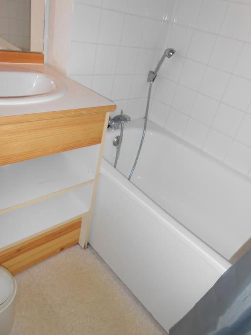 une salle de bain avec douche et lavabo dans l'établissement Jolie vue de l'Hélianthéme, à Saint-Étienne-en-Dévoluy