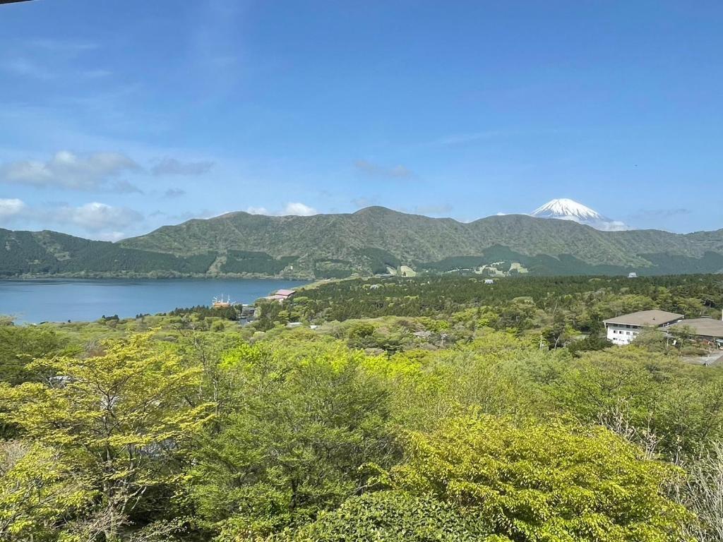 Elle offre une vue sur le lac et les montagnes enneigées. dans l'établissement Hakone Ashinoko Bikeikan 箱根芦ノ湖 美景館, à Hakone 68 autres photos