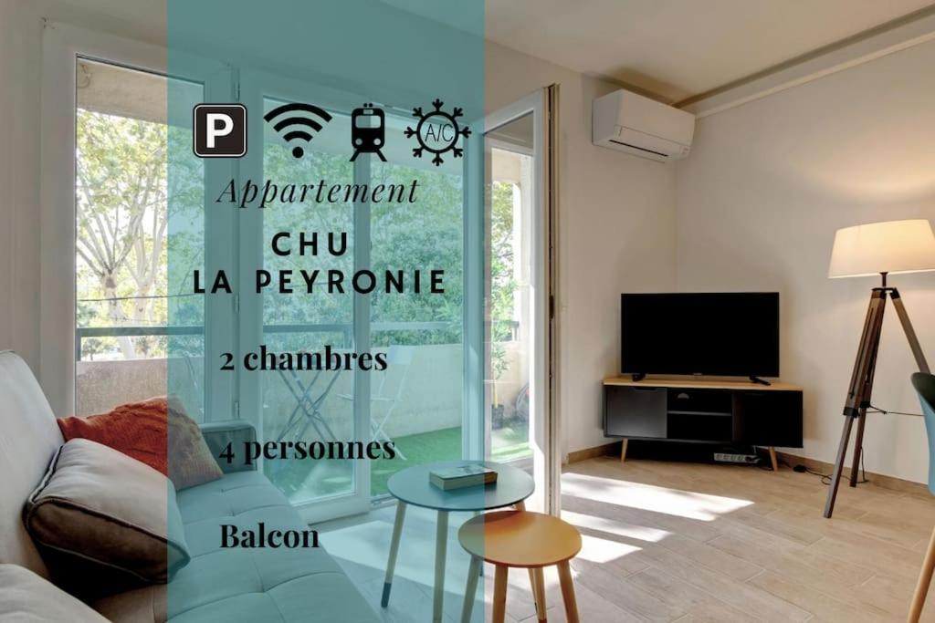 028- CHU Hôpital, Appart 2chambres, Parking, Tram 1