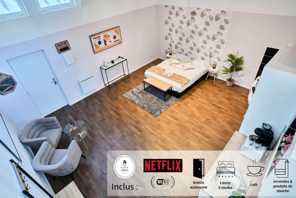 NG Prestige - Nain - Suite Spa Privatif - Jacuzzi - Netflix - Projecteur 5