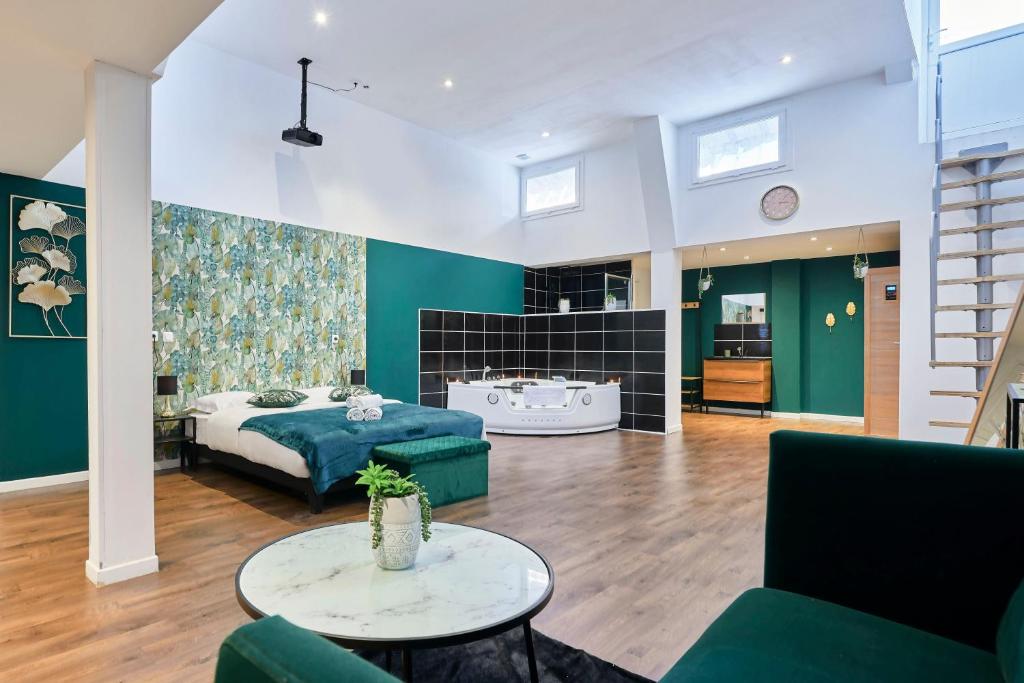 NG Prestige - Nain I Suite Spa Privatif Premium I Jacuzzi - Sauna - Netflix - Projecteur 3