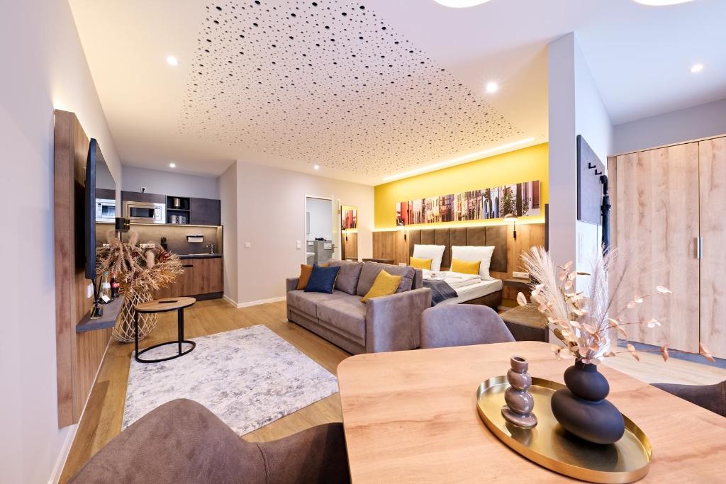 XZLLENZ Traum Studio-Apartment, Frei-Parken, U-Bahn, Küche 1