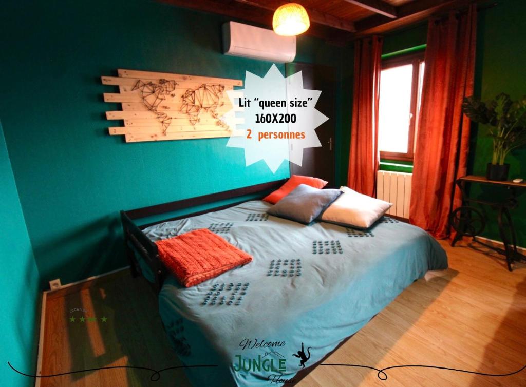 MAISON "Jungle House" 90 m2 BILLARD, RÉTROPROJECTEUR, BAR À JEUX , VINYLE, WIFI FIBRE, idéal PRO & FAMILLE à Montbrison 2