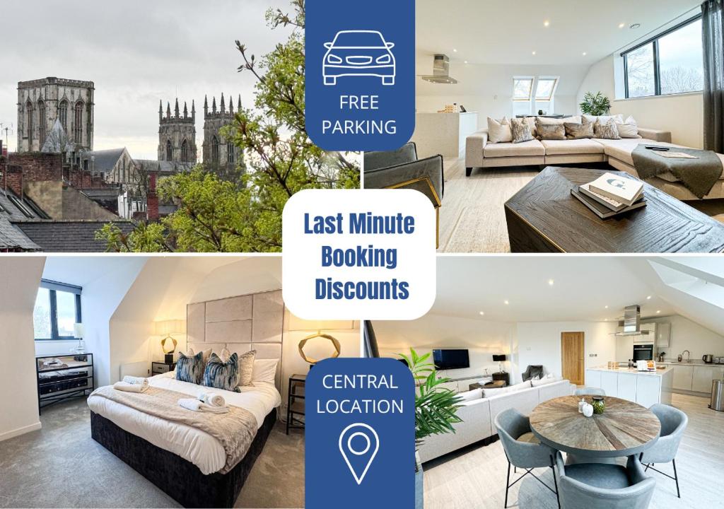 St Johns 3BR Penthouse By Furnished Accommodation - York City Centre - Next To York Minster - Free Parking 1