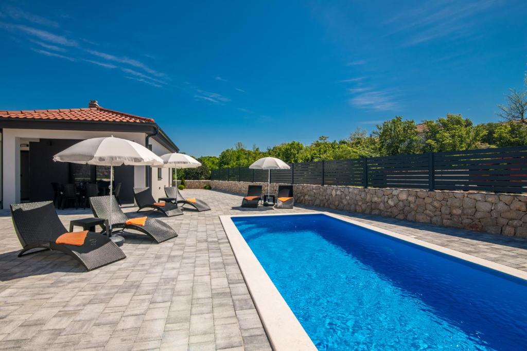 Wohnung in Vrbnik: Villa Enie