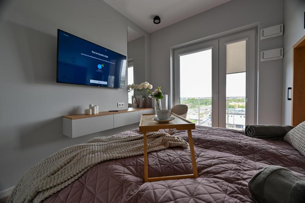 Apartament w stylu Feng Shui na 10 piętrze z widokiem, bezpłatny parking, nowy budynek, dostęp na kod 7