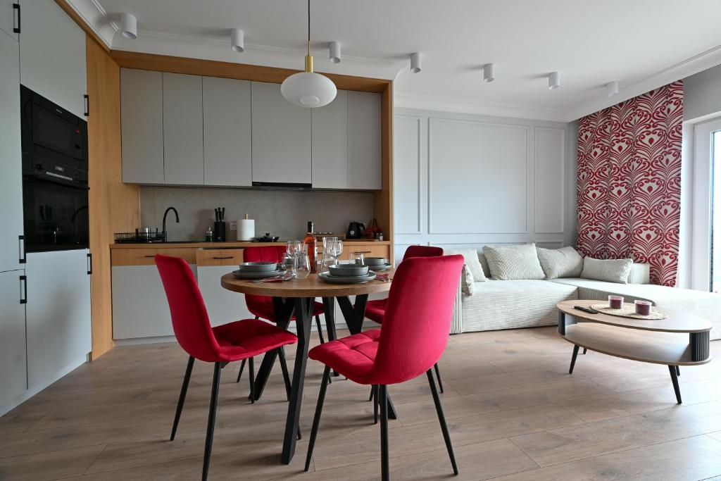 Apartament w stylu Feng Shui na 10 piętrze z widokiem, bezpłatny parking, nowy budynek, dostęp na kod 4