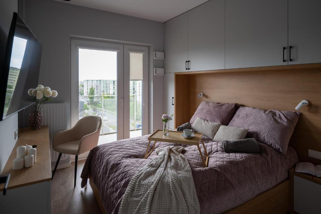 Apartament w stylu Feng Shui na 10 piętrze z widokiem, bezpłatny parking, nowy budynek, dostęp na kod 2