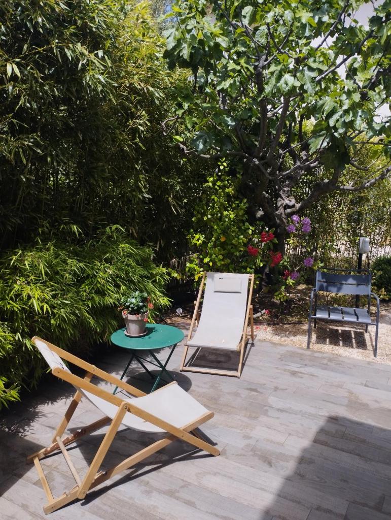 Studio Terrasse Privée Jardin Air conditionné