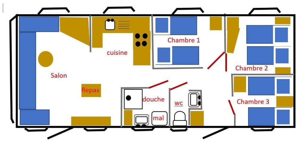 Photo de la galerie de l'établissement Mobil home 6 personnes, à Saint-Jean-de-Monts
