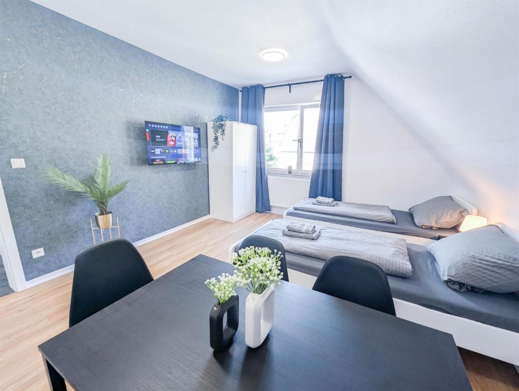 ALFA Stuttgart 3 Zimmer 6 Betten Apartment Wasen MercedesBenz MHP Arena l Bad I Küche l WIFI & SmartTV l 3BR & 6 Beds l Bathroom l Kitchen 5