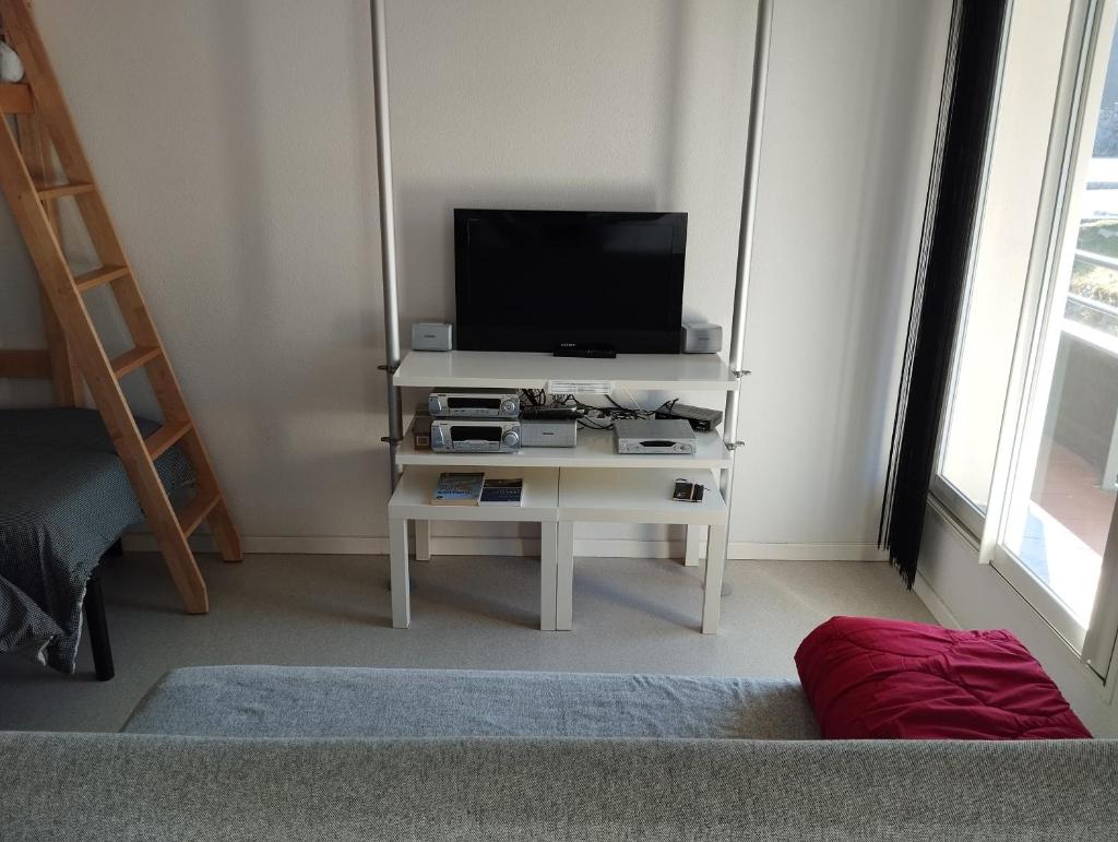 Télévision ou salle de divertissement dans l'établissement Apartamento AUÑAMENDI Pyrénées