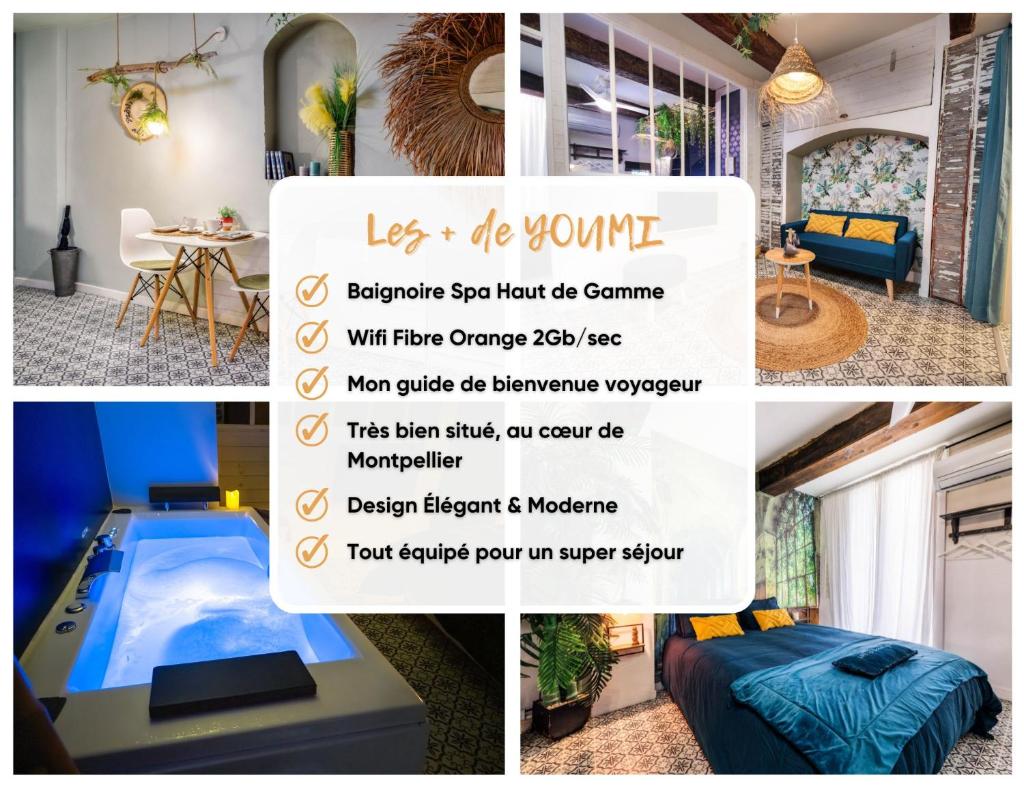 Youmi - Appartement Calme avec Jacuzzi et Clim à 5min de la Comédie, Tram à 200m 7