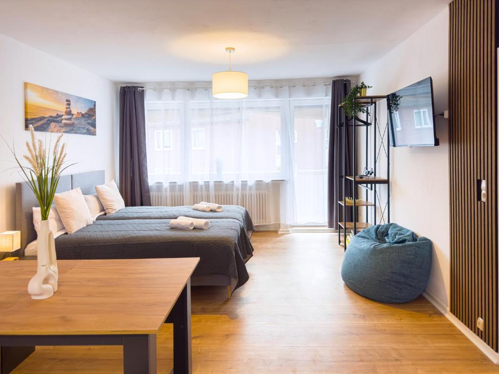ImmoStay G#3 Zentrales Apartment mit Balkonblick 2