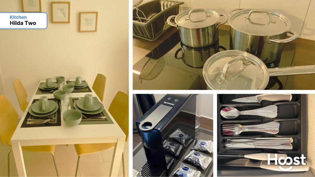 H2 with 3,5 rooms, 2BR, living room and kitchen, central and quite 8