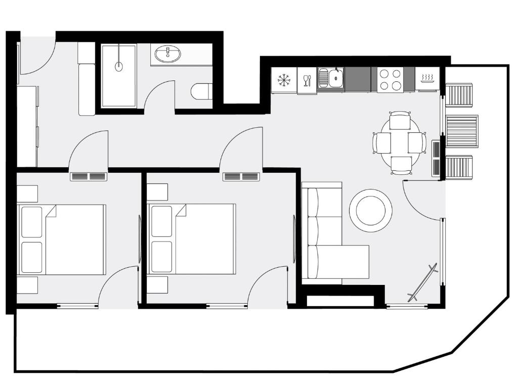 URBAN APARTMENTS Global Skyline - 15th Floor No 23 - Free Garage 2