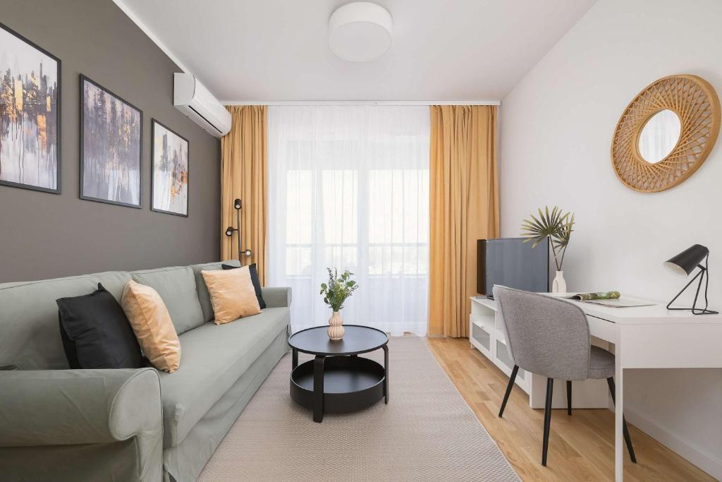 Apartamenty Urban Sunset w Katowicach, blisko Spodka i parku z Parkingiem, Klimatyzacją i Balkonem by Noclegi Renters 7