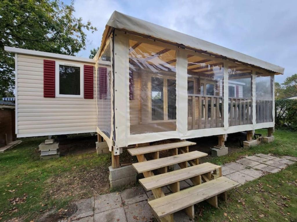 Photo de la galerie de l'établissement MH 6-8 pers tout confort lits faits de 40M2, à Pont-Aven