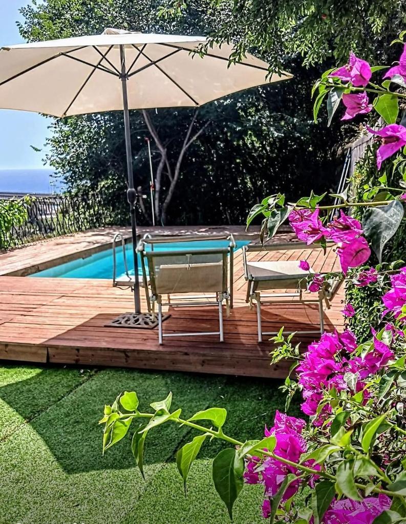 Flat with panoramic terrace and private pool mt5x3