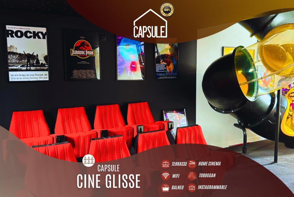 Capsule ciné glisse - cinéma - spa balnéo - garage 1
