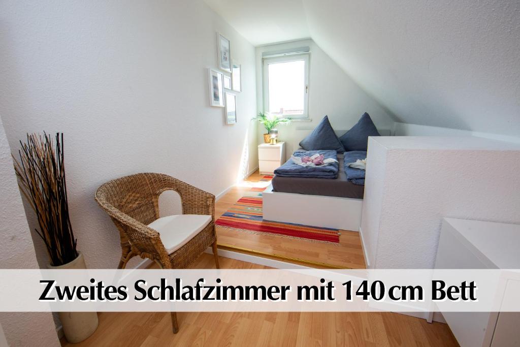 Helle 80m2 Maisonette FEWO mit tollem Balkon ins Grüne, Kingsize Bett, Smart-TV - Nur ein kurzer Spaziergang in die Altstadt und zum Domplatz - Kostenlose Parkplätze in den umliegenden Straßen - Ausgewählte Empfehlungen für Erfurt inklusive 7