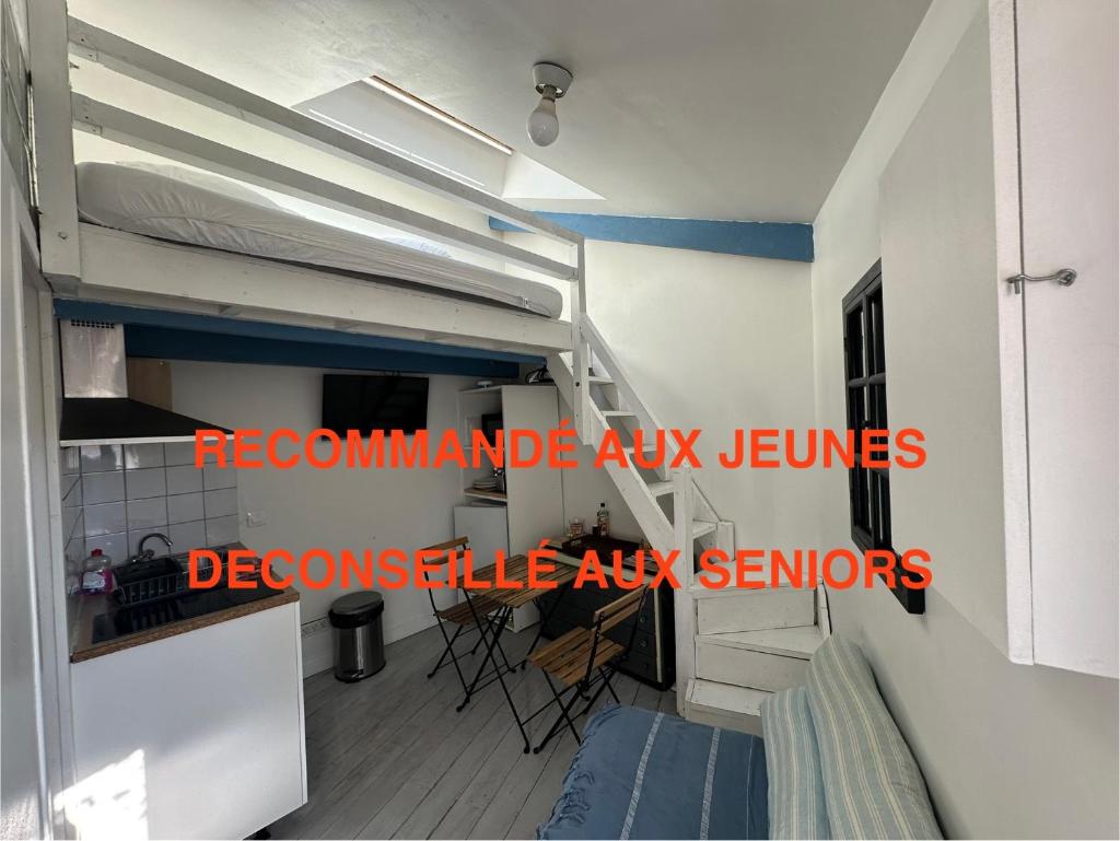ECO STUDIOS mezzanine wifi stationnement rue gratuit terrasse dans jardin 3
