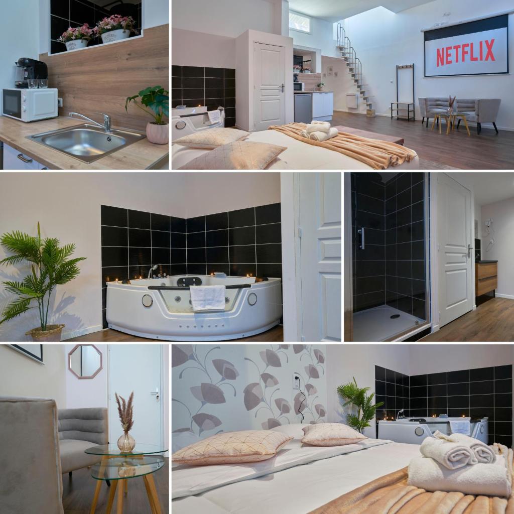 NG Prestige - Nain - Suite Spa Privatif - Jacuzzi - Netflix - Projecteur 3