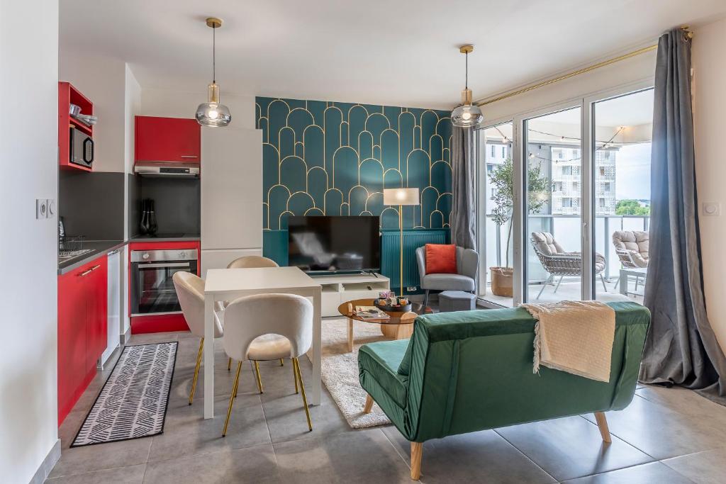 Urban Chic Montpellier - Terrace - Private Parking 1