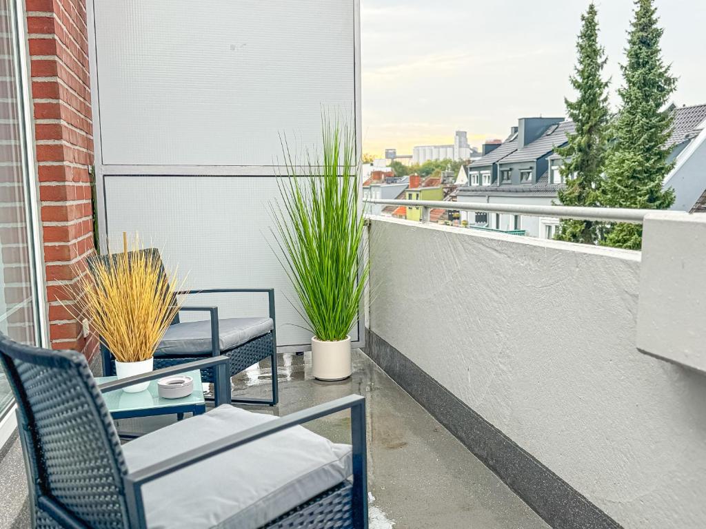 ImmoStay Waterfront Apartments - Balkon über Bremen & Parking 7